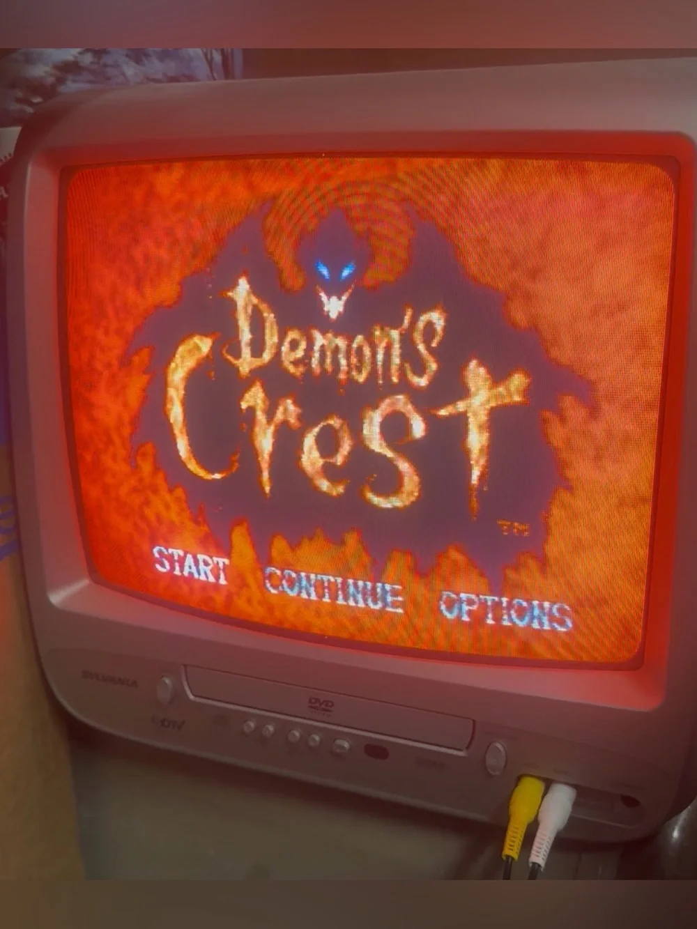Demons Crest (Super Nintendo SNES, 1994) Authentic Tested & Working